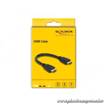Delock Kábel - 83352 (HDMI –> HDMI 4K, apa/apa, 0,25m)