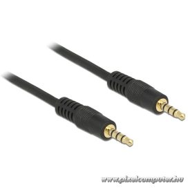 Delock Kábel - 83435 (3.5mm Jack, 4 pin, apa/apa, 1m)
