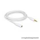 Delock Kábel - 83769 (3,5 mm Jack Hosszabbító kábel, apa/anya, 3 pin, fehér, 3m)