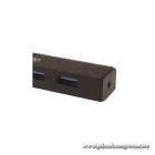 Equip-Life USB Hub - 128953 (4 Port, USB3.0, USB tápellátás, kompakt dizájn, fekete)