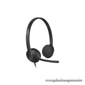 Logitech Fejhallgató - H340 Headset (USB, mikrofon, fekete)