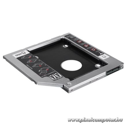 S-Link Beépítő Keret - SL-SSD9 (SATA 2.5" -> SSD/2,5" HDD, vékony kialakítású, legfeljebb 9,5 mm)