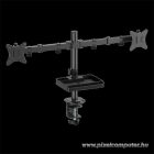 Advance Monitor Asztali konzol - XTENDMOUNTS Dual (17-32", Max.: 2x9kg, dönthető, forgatható, fekete)