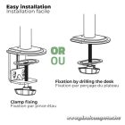 Advance Monitor Asztali konzol - XTENDMOUNTS Dual (17-32", Max.: 2x9kg, dönthető, forgatható, fekete)