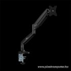 Advance Monitor Asztali konzol - Ergomount Xtrem (17-45", Max.: 15kg, dönthető, forgatható, gázrugó, fekete)