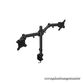   Endorfy Monitor Asztali konzol - Atlas Double (VESA, 13"-27", 2 monitor, forgatható, dönthető, Max.2x8kg, fekete)