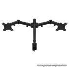 Endorfy Monitor Asztali konzol - Atlas Double (VESA, 13"-27", 2 monitor, forgatható, dönthető, Max.2x8kg, fekete)