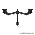 Endorfy Monitor Asztali konzol - Atlas Double (VESA, 13"-27", 2 monitor, forgatható, dönthető, Max.2x8kg, fekete)