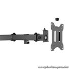 Equip Monitor Asztali konzol - 650123 (17"-32",2 monitor,dönthető, forgatható, Max.: 2x 8kg, fekete)