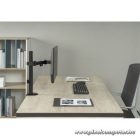 Equip Monitor Asztali konzol - 650156 (17"-32", 1 monitor, dönthető, forgatható, állítható magasság, Max.: 9kg, fekete)