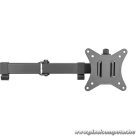 Equip Monitor Asztali konzol - 650157 (13"-27", 2 monitor, dönthető, forgatható, állítható magasság, Max.:2x9kg, fekete)