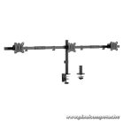 Equip Monitor Asztali konzol - 650158 (13"-27", 3 monitor, dönthető, forgatható, állítható magasság Max.: 3x7kg, fekete)
