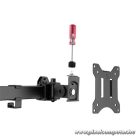 Equip Monitor Asztali konzol - 650158 (13"-27", 3 monitor, dönthető, forgatható, állítható magasság Max.: 3x7kg, fekete)