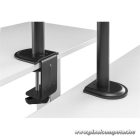 Equip Monitor Asztali konzol - 650159 (13"-27", 4 monitor, dönthető, forgatható, állítható magasság, Max.:4x9kg, fekete)