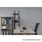 Equip Monitor Asztali konzol - 650159 (13"-27", 4 monitor, dönthető, forgatható, állítható magasság, Max.:4x9kg, fekete)