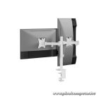 Equip Monitor Asztali konzol - 650167 (13"-27", 2 monitor, dönthető, forgatható, állítható magasság, Max.:2x9kg, fehér)