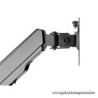 Equip Munkaállomás fali konzol - 650170 (17"-32", 1 monitor, dönthető, forgatható, Max.: 8kg, fekete)