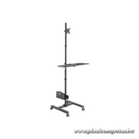   Equip Munkaállomás állvány - 650171 (17"-32", 1 monitor, dönthető, forgatható, gurulós, Max.: 8kg, fekete)