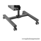 Equip Munkaállomás állvány - 650171 (17"-32", 1 monitor, dönthető, forgatható, gurulós, Max.: 8kg, fekete)