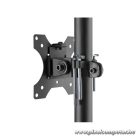 Equip Munkaállomás állvány - 650171 (17"-32", 1 monitor, dönthető, forgatható, gurulós, Max.: 8kg, fekete)