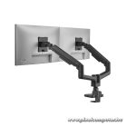 Equip Monitor Asztali konzol - 650182 (17"-35", 2 monitor, dönthető, forgatható, Max.: 2x20kg, fekete)