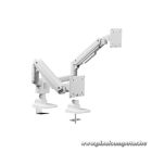 Equip Monitor Asztali konzol - 650183 (17"-35", 2 monitor, dönthető, forgatható, Max.: 2x20kg, fehér)