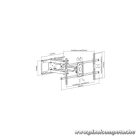 Equip TV Fali konzol - 650324 (37"-90", Max.: 75kg, dönthető, forgatható, fekete)