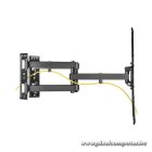 Equip TV Fali sarok konzol - 650328 (23"-55", Max.: 45kg, dönthető, forgatható, sarokba szerelhető, fekete)