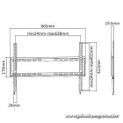 Equip TV Fali konzol - 650333 (37"-70", Max.: 35kg, fekete)