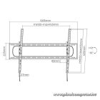 Equip TV Fali konzol - 650339 (60"-120", Max.: 120kg, dönthető, fekete)