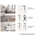 Equip TV Mennyezeti konzol - 650375 (23"-55", dönthető, Max.: 20kg, fekete)