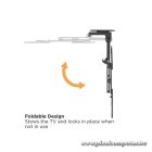 Equip TV Mennyezeti konzol - 650375 (23"-55", dönthető, Max.: 20kg, fekete)