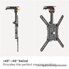 Equip TV Mennyezeti konzol - 650375 (23"-55", dönthető, Max.: 20kg, fekete)