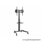 Equip TV/Monitor állvány - 650607 (32"-55", dönthető, állítható magasság, gurulós, Max.:35kg, fekete)
