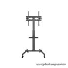 Equip TV/Monitor állvány - 650607 (32"-55", dönthető, állítható magasság, gurulós, Max.:35kg, fekete)