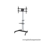 Equip TV állvány - 650630 (37"-86" álló, gurulós, forgatható 90°, dönthető, Max.:50kg, fekete)