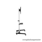 Equip TV állvány - 650630 (37"-86" álló, gurulós, forgatható 90°, dönthető, Max.:50kg, fekete)