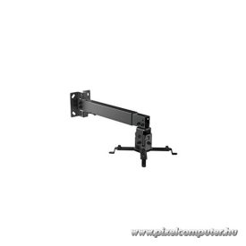   Equip Projektor Mennyezeti/Fali konzol - 650702 (dönthető, állítható magasság, Max.:20kg, fekete)