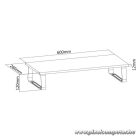 Equip Monitor Asztali állvány - 650880 (csúszásmentes, Max.: 20kg, acél, fekete)