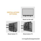 Equip Soundbar fali konzol - 650895 (Támogatott szélesség: 86-155mm, rezgés csökkentés, fekete)