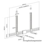 Equip Soundbar fali konzol - 650895 (Támogatott szélesség: 86-155mm, rezgés csökkentés, fekete)