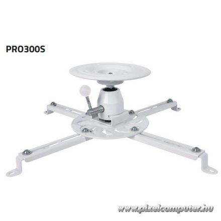 SUNNE (PRO300S) Projektor mennyezeti konzol dönthető, Profil: 135mm, max 25kg (fehér)
