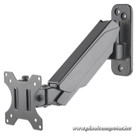 Manhattan gázrugós TV állvány - Fali, dönthető, forgatható, TV állvány Fekete (max.VESA:100x100)(17"-32"-ig)