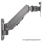 Manhattan gázrugós TV állvány - Fali, dönthető, forgatható, TV állvány Fekete (max.VESA:100x100)(17"-32"-ig)