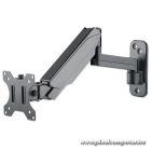 Manhattan gázrugós TV állvány - Fali, dönthető, forgatható, TV állvány Fekete (max.VESA:100x100)(17"-32"-ig)