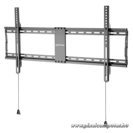 Manhattan TV állvány - Fali fix ultravékony TV állvány Fekete (max.VESA:800x400)(43"-100"-ig) 70kg teherbírás