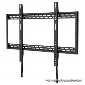   Manhattan TV állvány - Fali fix ultravékony TV állvány Fekete (max.VESA:900x600)(60"-100"-ig) 100kg teherbírás