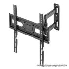 Manhattan TV állvány - Fali, dönthető, forgatható, szintezhető, TV állvány Fekete (max.VESA:400x400)(32"-55"-ig)