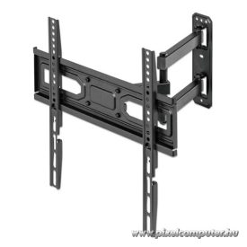   Manhattan TV állvány - Fali, dönthető, forgatható, szintezhető, TV állvány Fekete (max.VESA:400x400)(32"-55"-ig)