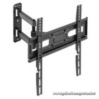 Manhattan TV állvány - Fali, dönthető, forgatható, szintezhető, TV állvány Fekete (max.VESA:400x400)(32"-55"-ig)